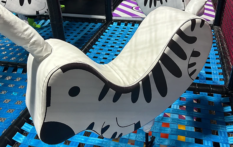 Customized Indoor Soft Padding Animal Swing Play Area Equipment